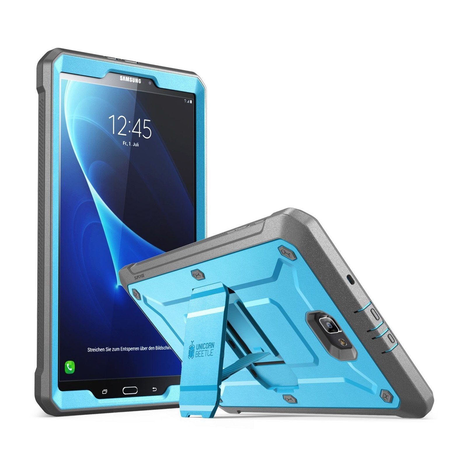 Samsung Galaxy Tab A 10.1 Inch (2016) Protective Case - Unicorn Beetle Pro Series Full Body Rugged Cover with Screen Protector (Blue) - Perfect for Kids, Travel & Outdoor Use
