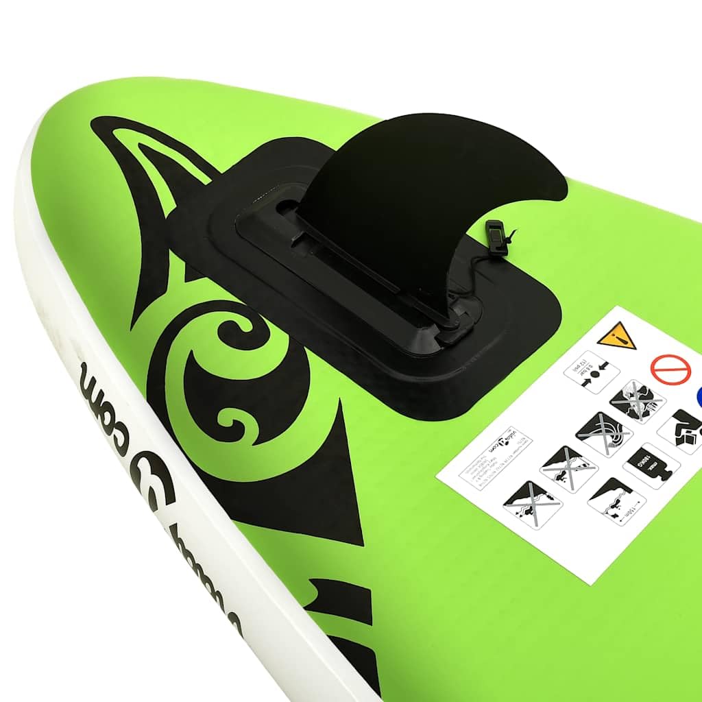 Premium Inflatable Stand Up Paddle Board (SUP) Set - 10.5ft x 30in x 6in - Lightweight & Portable for Lakes, Rivers & Ocean - Includes Paddle, Pump & Carry Bag - Perfect for Yoga, Fishing & Family Fun - Green