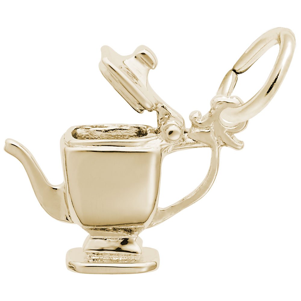 Teapot Charm for Jewelry Making - Sterling Silver Teapot Pendant for Bracelets & Necklaces - Perfect for DIY Crafting, Gift Giving & Tea Lovers Accessories
