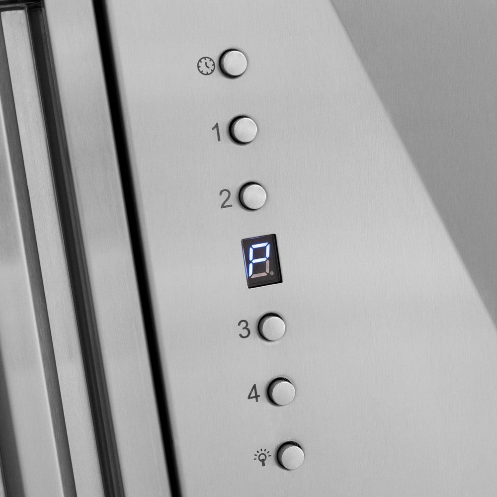 ZLINE 48 Inch Stainless Steel Range Hood with Stainless Steel Handle (8654STX 48) - Professional Kitchen Ventilation for Gas Stoves & Cooking Areas