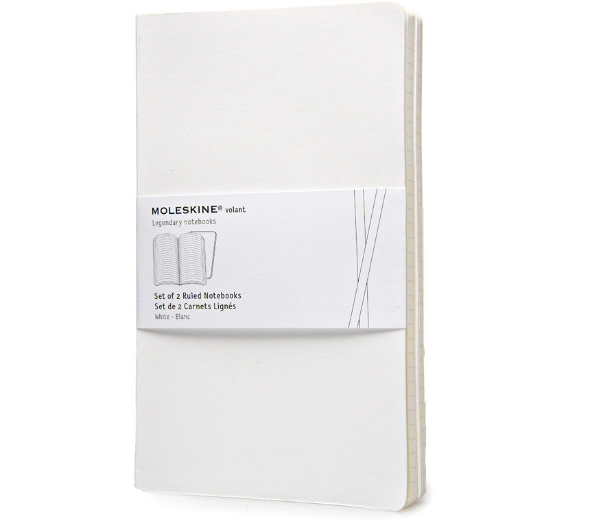 Premium Moleskine Volant Notebook Set of 2 - Large Ruled Journal for Writing, Note Taking & Sketching | Perfect for Students, Professionals & Creative Work
