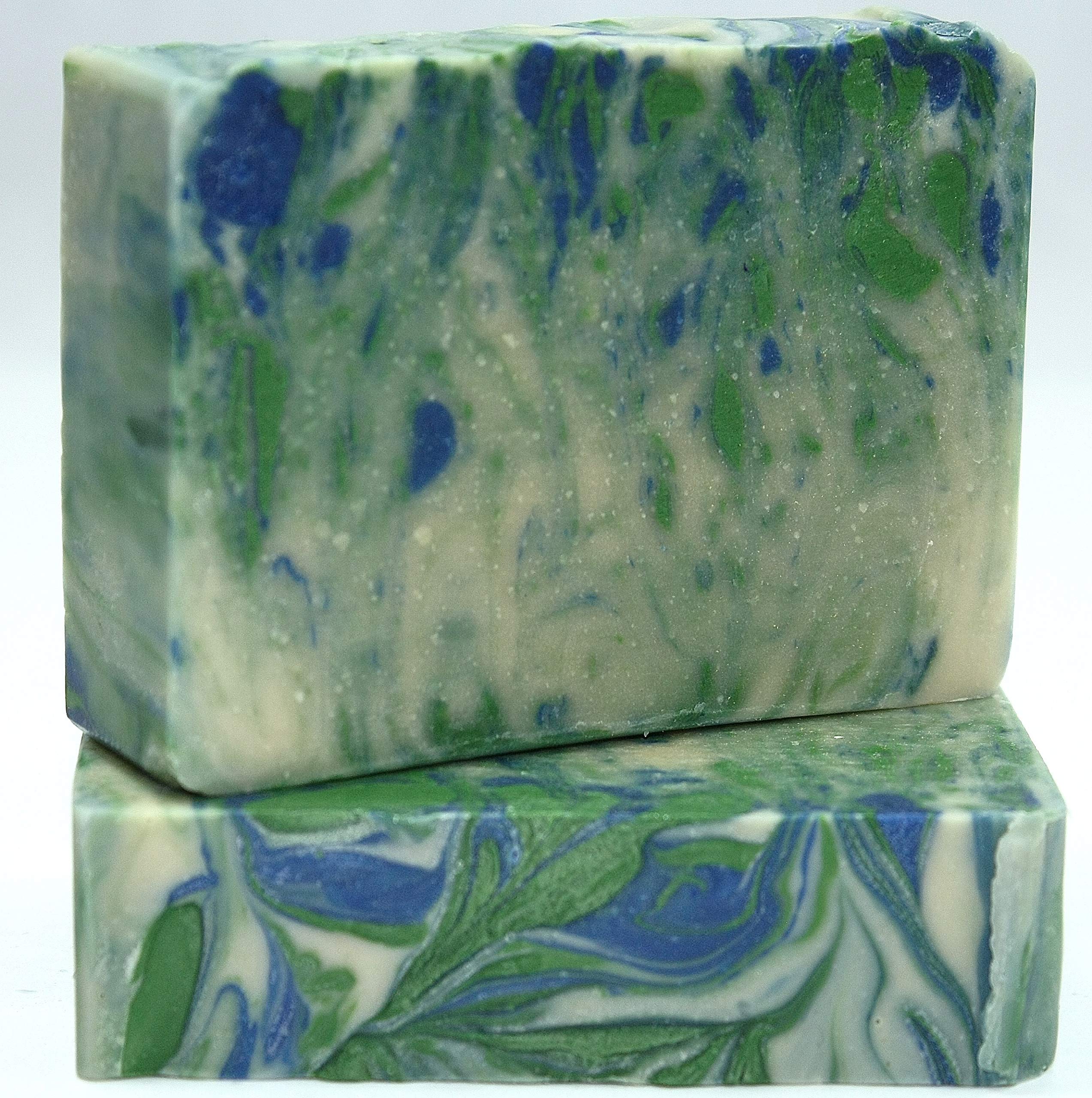 Wild Meadow Blackberry 2 BAR Pack - 100% Creamy Farm Fresh Goat Milk Shea Butter Soap - Moisturizing & Nourishing for Dry Skin - Perfect for Shower, Bath & Gift Giving