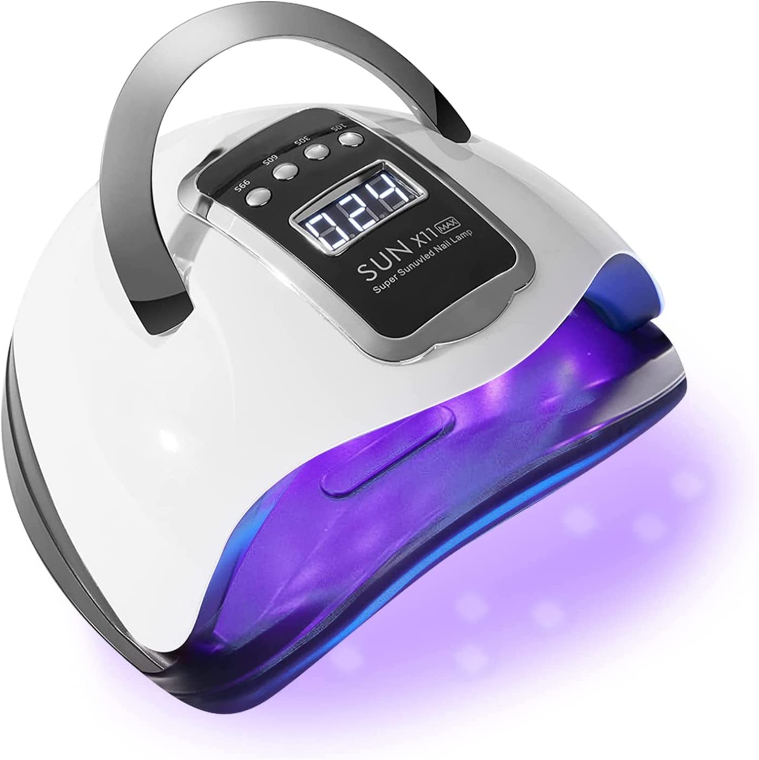 Professional 280W UV LED Nail Lamp with Auto Sensor & 4 Timer Settings - Fast Curing Gel Nail Dryer for Home & Salon Use | Perfect for Gel Polish, Acrylic Nails & DIY Manicures