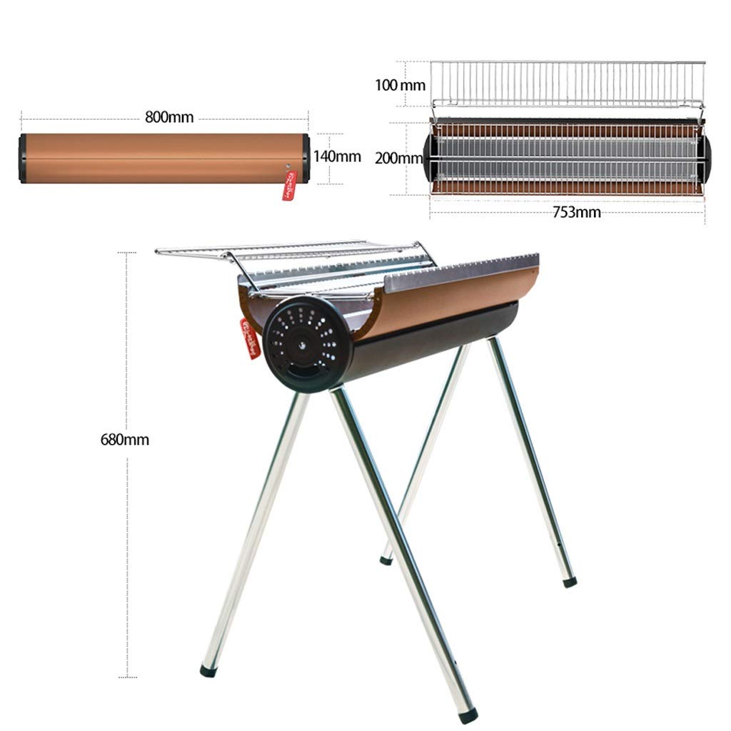 Portable Folding Charcoal BBQ Grill for Outdoor Cooking, Camping, Picnics & Backyard - Compact & Lightweight Design for Easy Transport & Storage