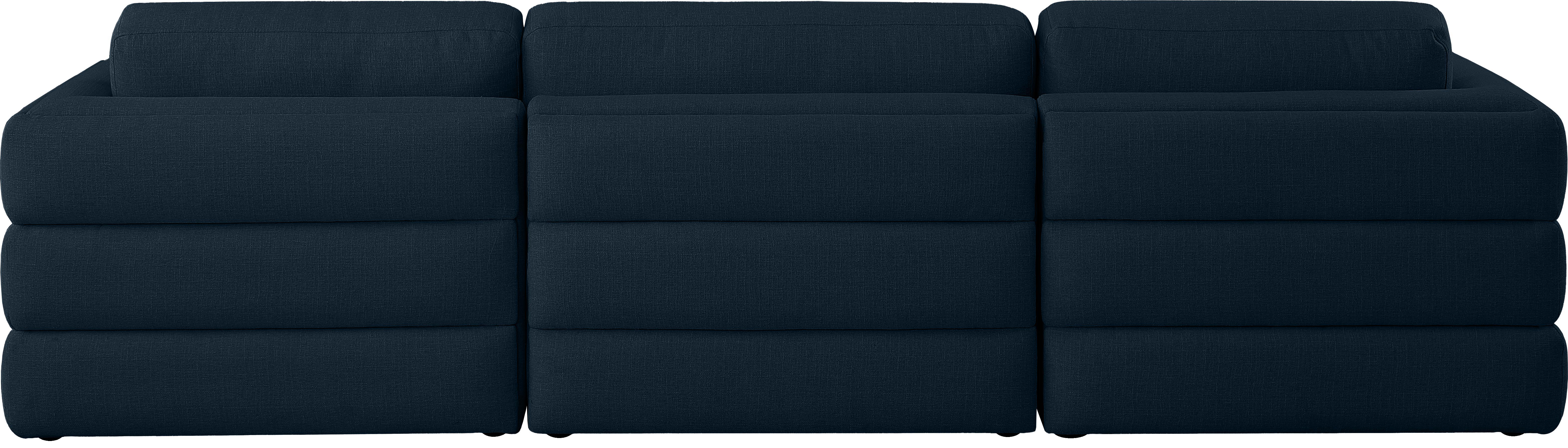 Beckham Durable Linen Textured Fabric Modular Sofa - Modern Sectional Couch for Living Room, Lounge & Home Office - Easy to Assemble Comfortable Sofa Set with Washable Covers