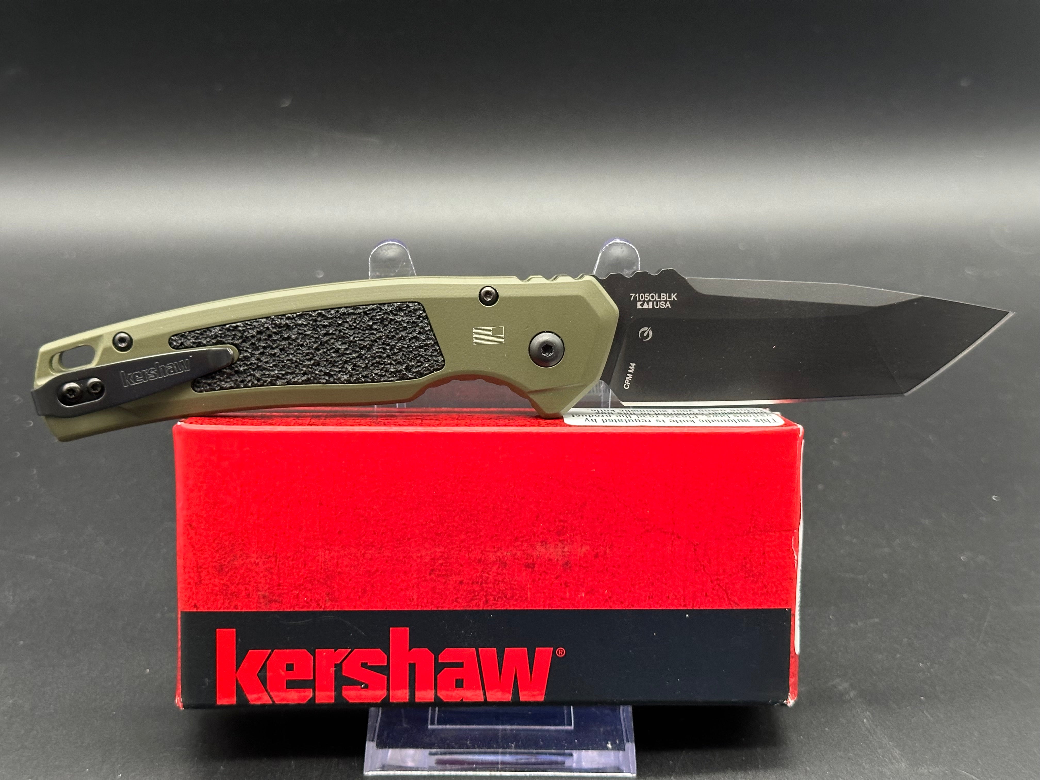 Kershaw Launch 16 Tactical Automatic Knife - OD Green Handle with 3.4