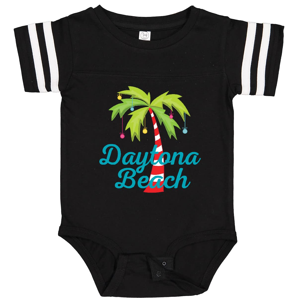 Inktastic Daytona Beach Florida Christmas Vacation Baby Bodysuit - Cute Holiday Outfit for Infants & Toddlers - Perfect for Family Photos, Beach Trips & Festive Celebrations