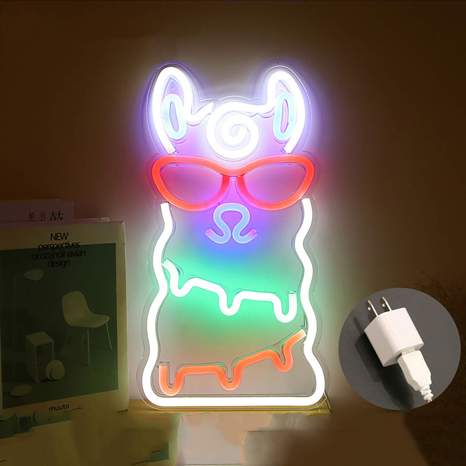 QWEASDF Custom LED Neon Light Sign - Wall Art Decor for Bedroom, Bar, Wedding & Christmas Party - Dimmable Neon Sign Lights for Home & Office Decoration