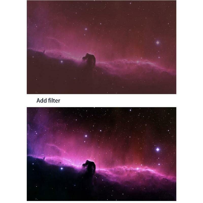 1.25 Inch UHC Light Pollution Reduction Filter for Telescope Photography - Enhance Deep Sky Viewing in Urban Areas