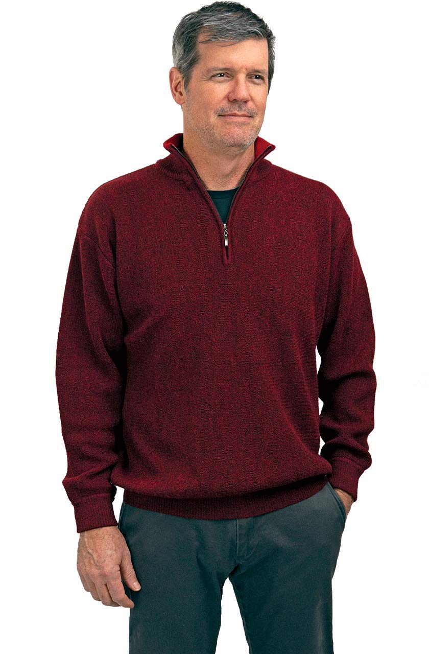Premium Alpaca Golf Sweaters for Men - 100% Natural Alpaca Wool, Breathable & Warm Quarter Zip Pullover, Performance Club Wear | Perfect for Golfing, Casual Outings & Cold Weather Layering