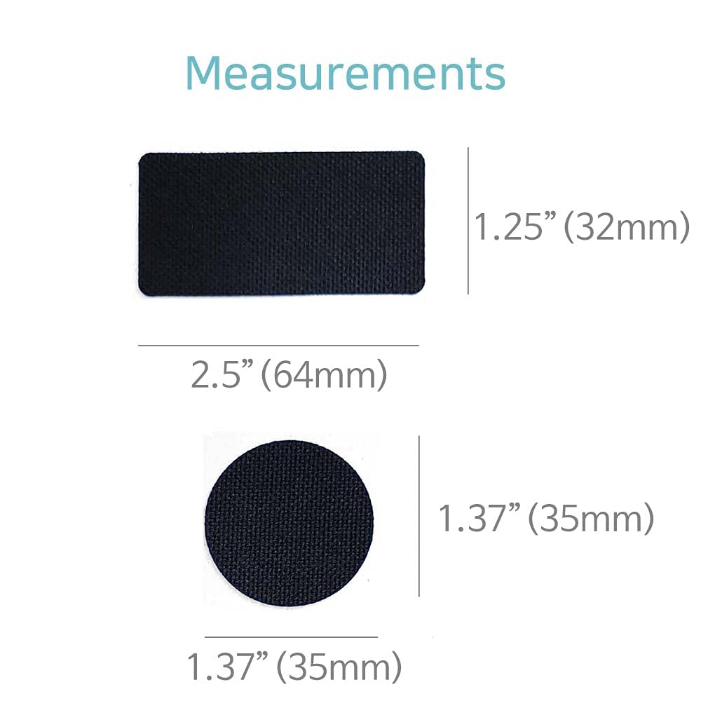 10-Pack Black Circle & Square Shoe Hole Prevention Repair Patches - Anti-Wear Inserts for Sneakers & Boots - Perfect for Kids' School Shoes, Work Boots, and Athletic Footwear