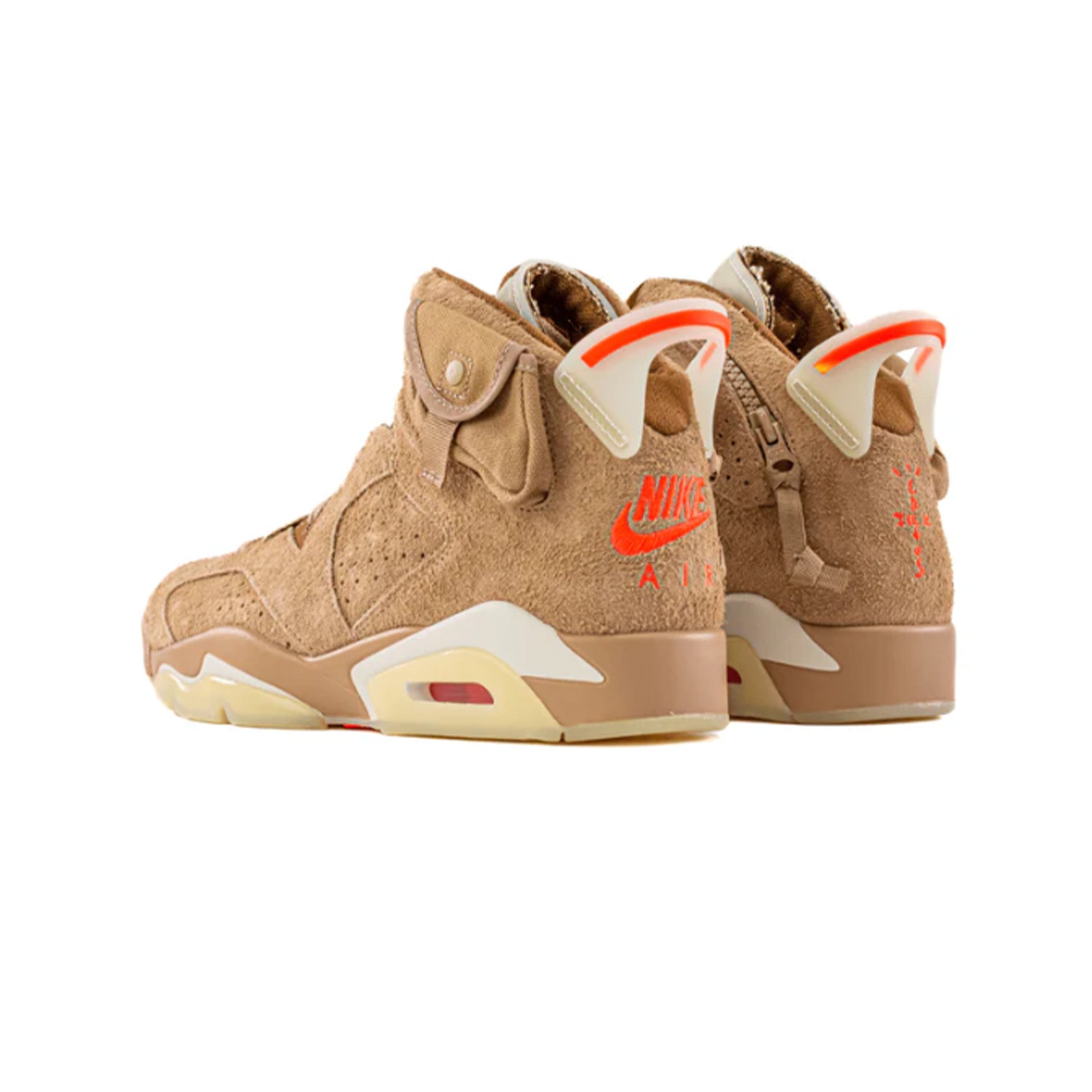 Air Jordan 6 x Travis Scott Retro 'British Khaki' Sneakers (2021) - Men's Basketball Shoes for Streetwear & Casual Fashion