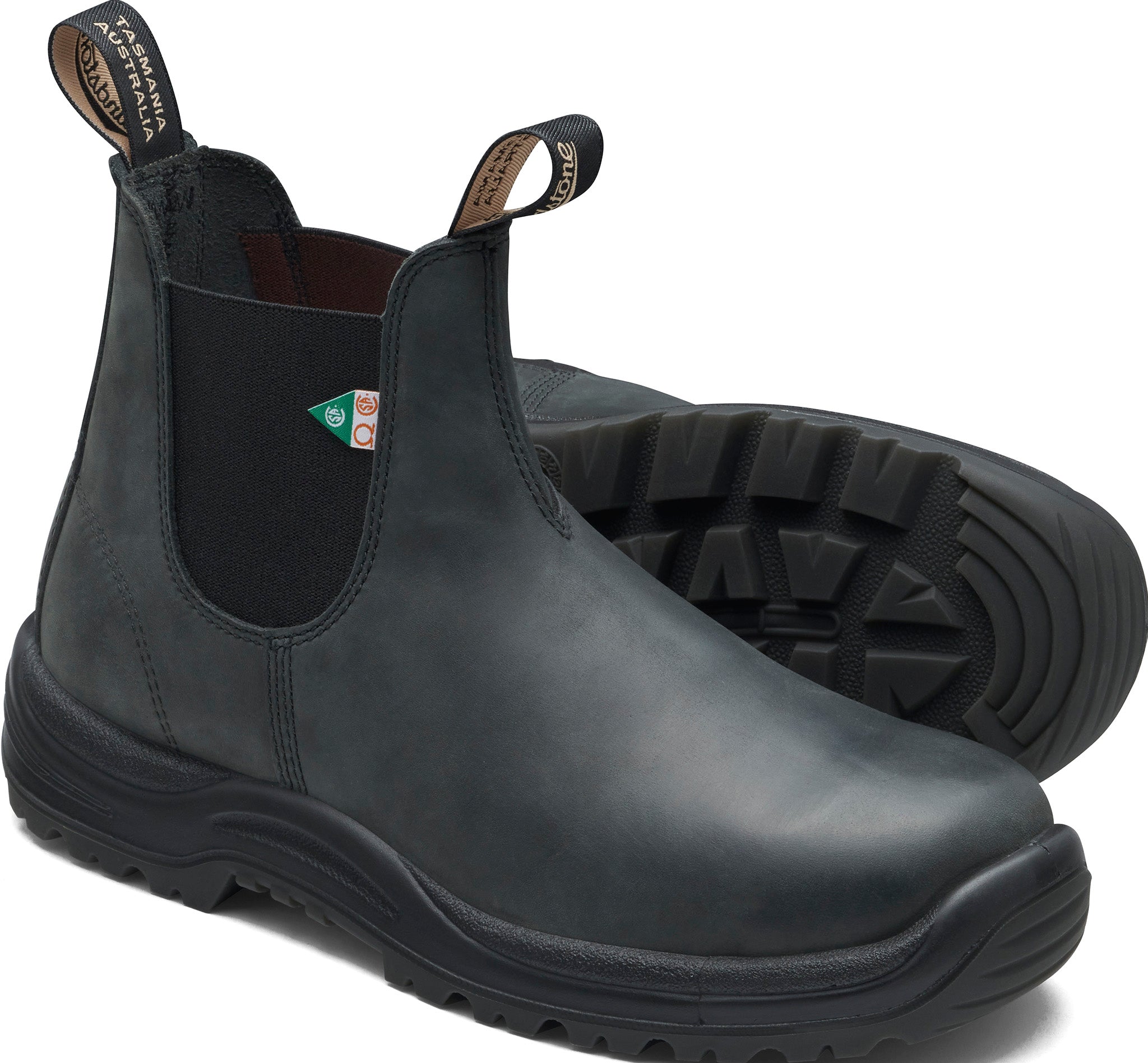 181 Work & Safety Waxy Rustic Black Boots - Unisex Waterproof Steel Toe Work Boots for Construction, Hiking & Outdoor Activities