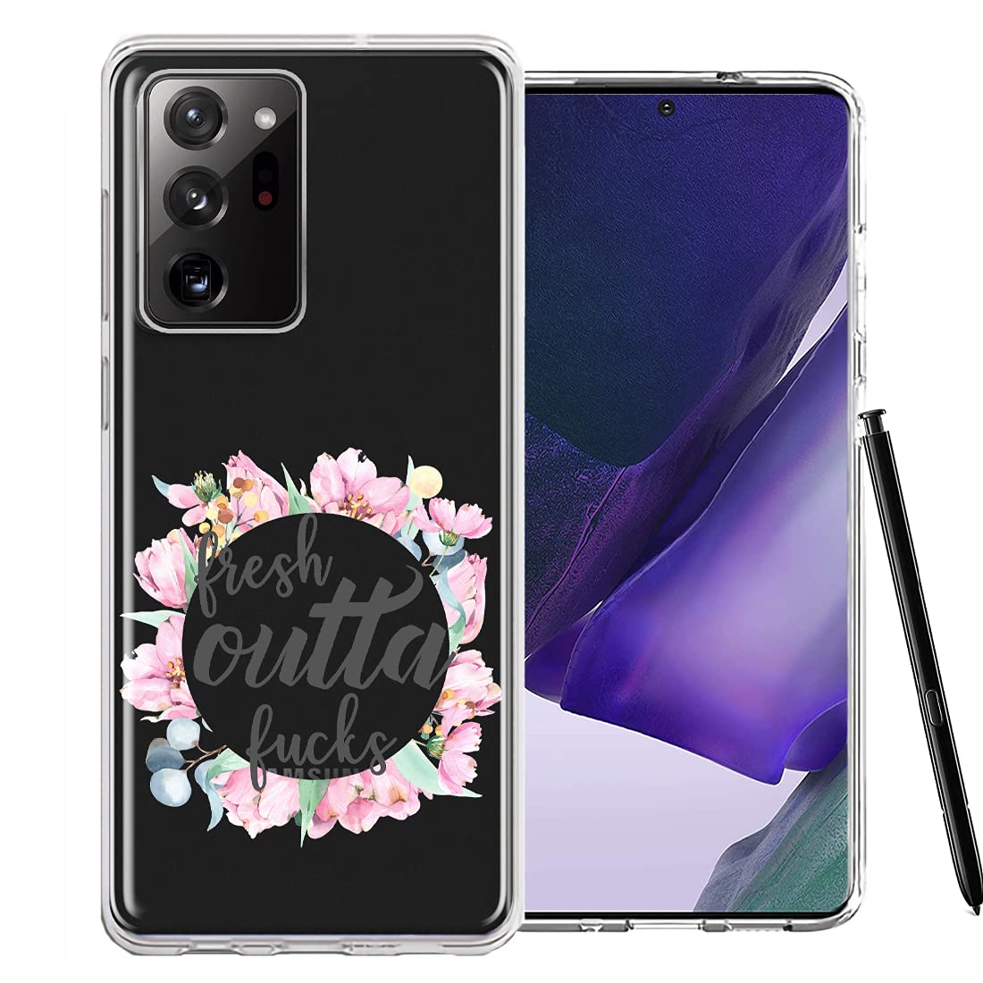 Samsung Galaxy Note 20 Ultra Phone Case - Double Layer Protective Cover with Fresh Outta Fs Design | Shockproof & Scratch Resistant for Daily Use, Work & Travel