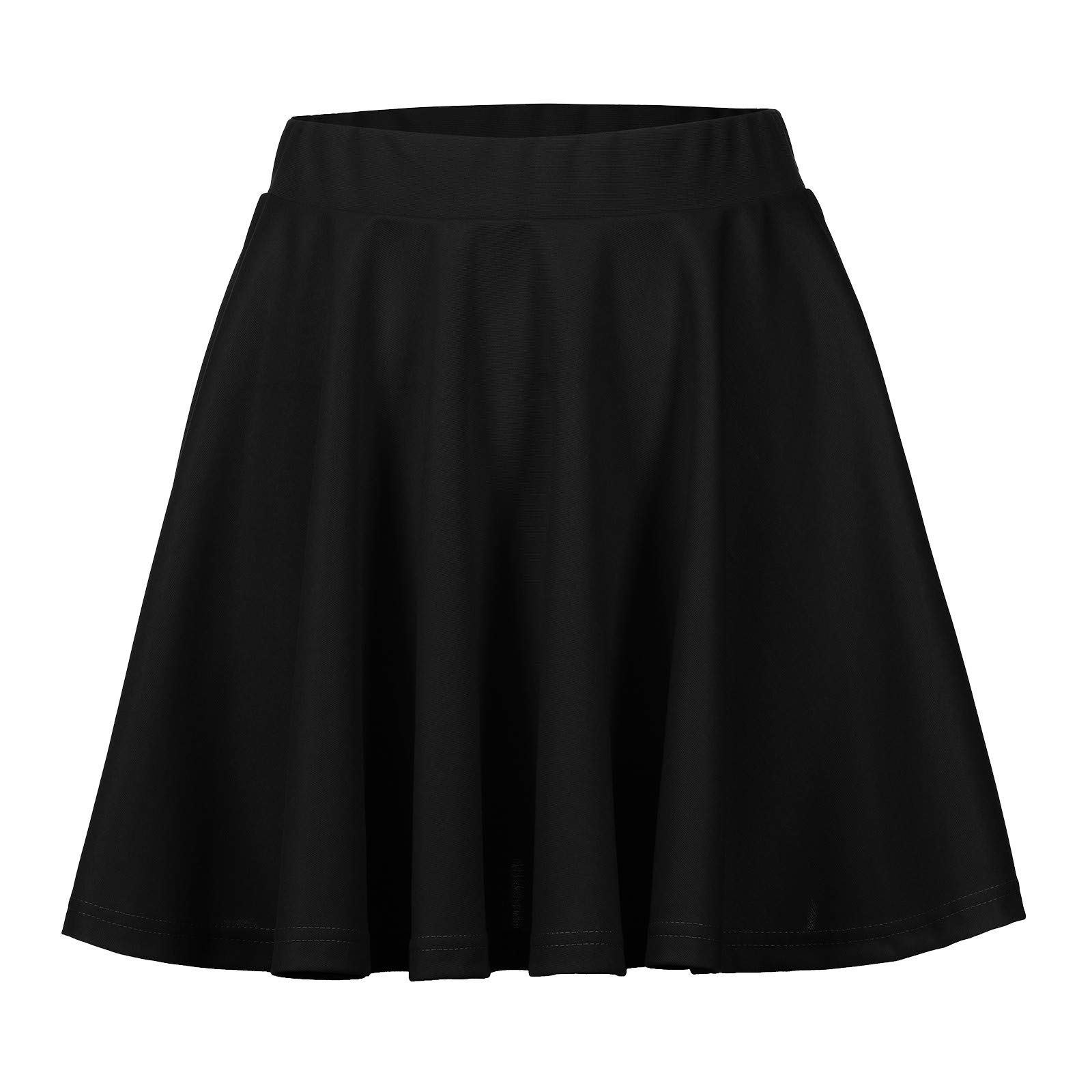 Stylish Flared Stretchy Women's Pleated Mini Wrap Skirt - Versatile Solid Color Casual Skirt for Everyday Wear, Office, Party & Date Night