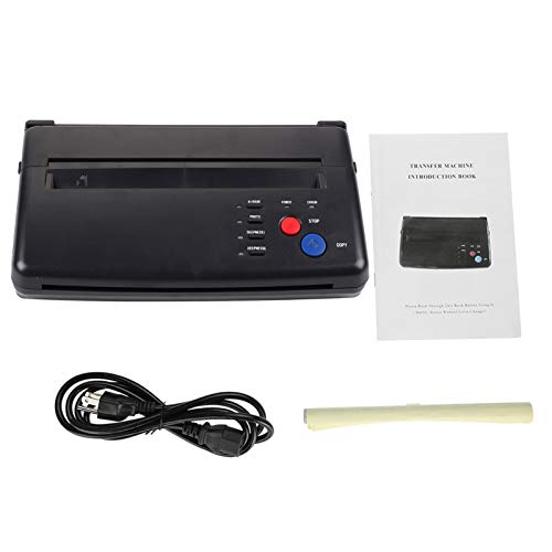 Portable A5/A4 Thermal Tattoo Transfer Printer Machine - 2 Types Tattoo Stencil Paper Copier for Professional Tattoo Artists (110V US Plug) | Perfect for Tattoo Studio, Home Use & Temporary Tattoo Designs