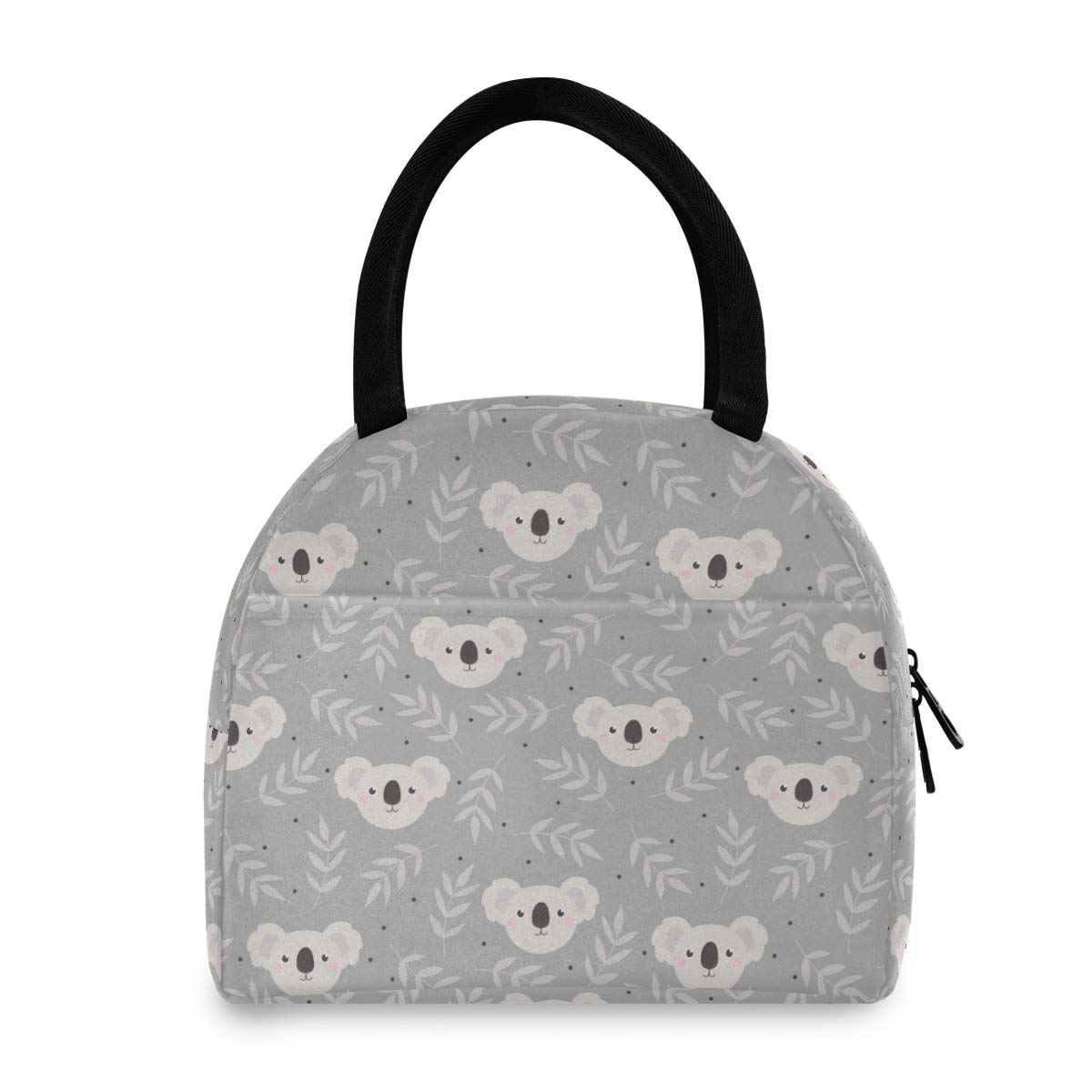 Insulated Lunch Box for Women & Adults - Husky Koala Animal Design, Portable Cooler Bag & Lunch Tote - Perfect for Work, School, Picnics & Outdoor Activities
