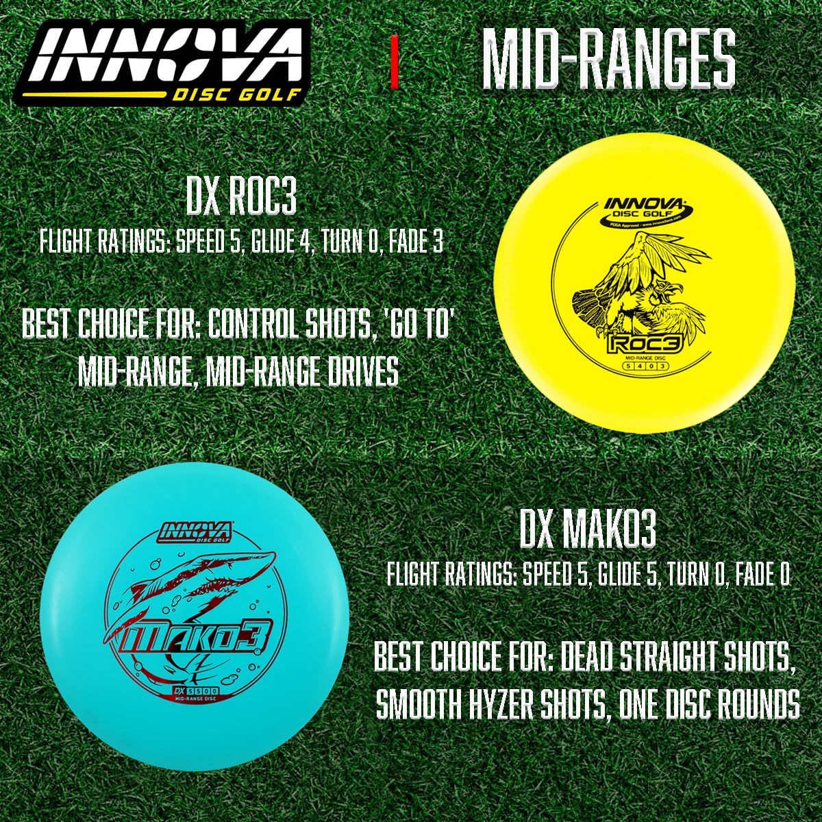 Innova Disc Golf Starter Set - 10 Pack with Drivers, Mid-Ranges & Putters for Beginners | Perfect for Outdoor Sports, Backyard Practice & Competitive Play