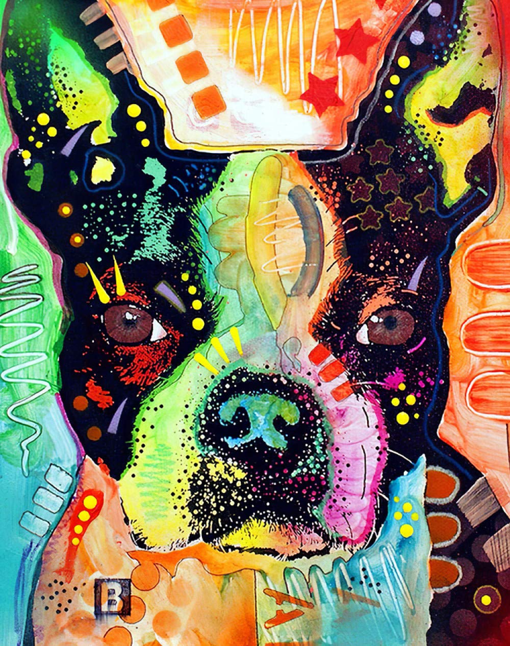 3000 Piece Jigsaw Puzzle for Adults - Painted Dogs Artwork, Challenging Puzzle Game, Family Fun Activity, Home Decor & Gift Idea | Perfect for Relaxation, Stress Relief & Quality Time with Loved Ones