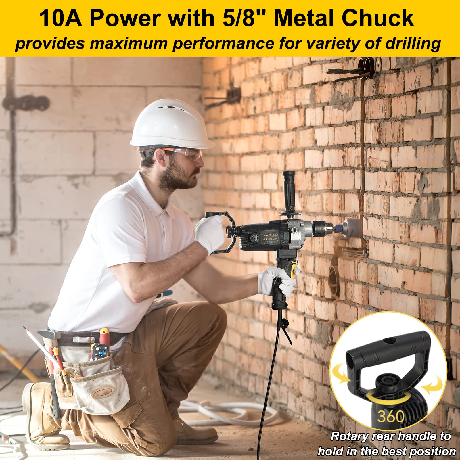 10-Amp Corded 5/8
