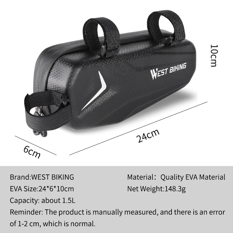 **Waterproof Bicycle Frame Bag for MTB & Road Bikes - 6-7.2 Inch Touch Screen Phone Pouch - Durable Cycling Accessories for Commuting, Hiking & Outdoor Adventures**