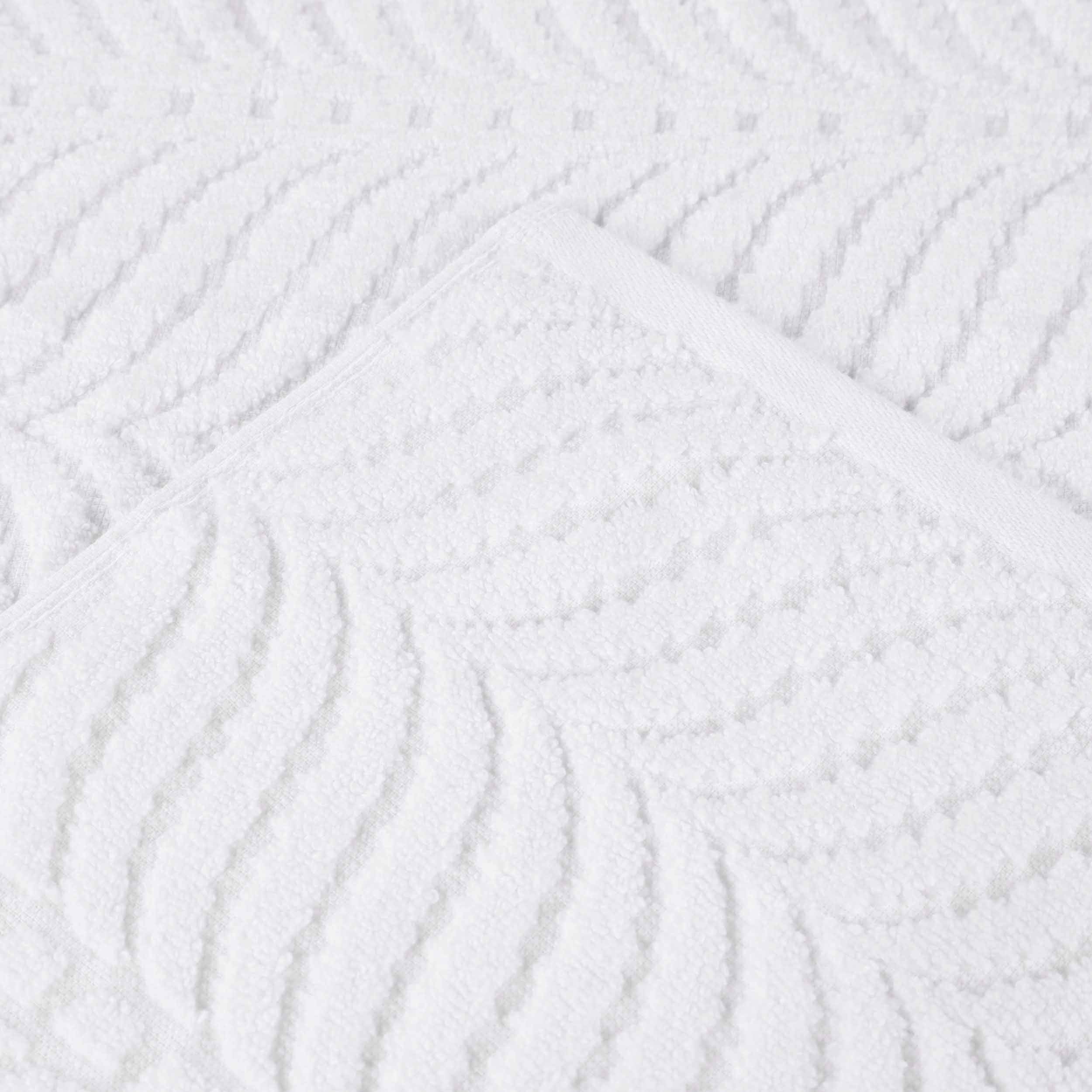 Premium 100% Zero Twist Cotton Hand Towels - Set of 6 | Soft & Absorbent Solid & Jacquard Chevron Design | Perfect for Bathroom, Kitchen & Guest Use