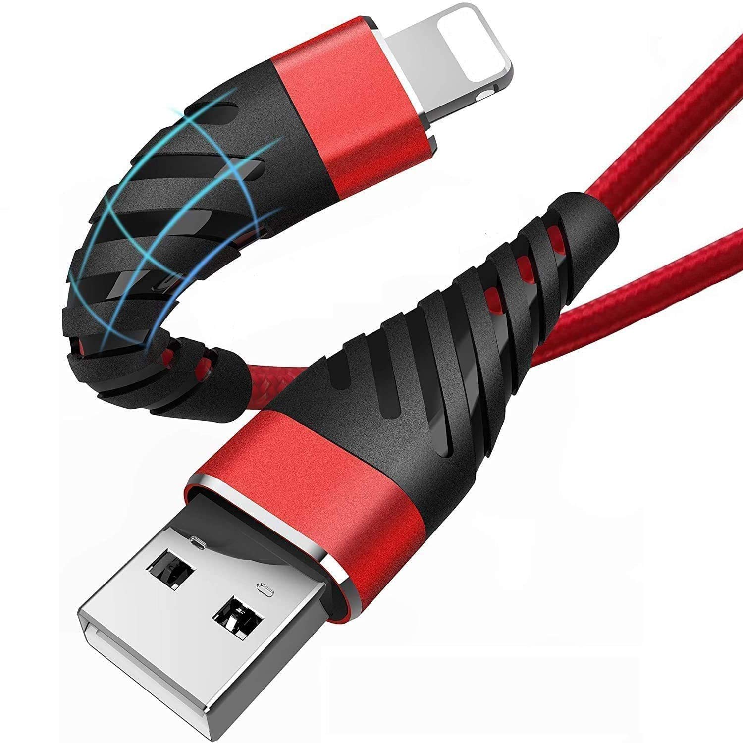 2 Pack 6 Inch Short iPhone Charger Cable - Fast Charging Lightning Cord Compatible with iPhone 11/11 Pro/11 Pro Max/XS/XS Max/XR/X/8/8 Plus - Perfect for Travel, Car & Bedside Charging