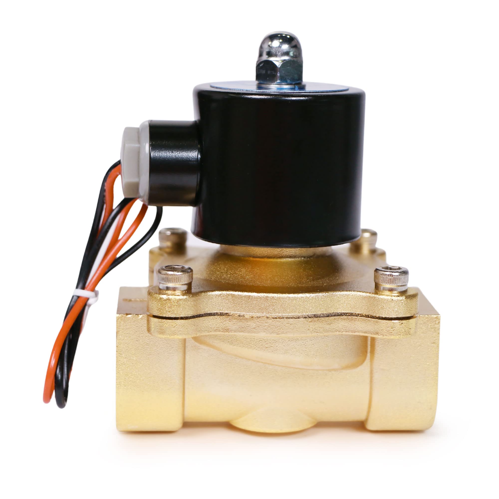 1 Inch 12V DC Electric Solenoid Water Valve - Zinc Alloy Body with NBR Seal for Irrigation Systems, Water Dispensers & Home Appliances