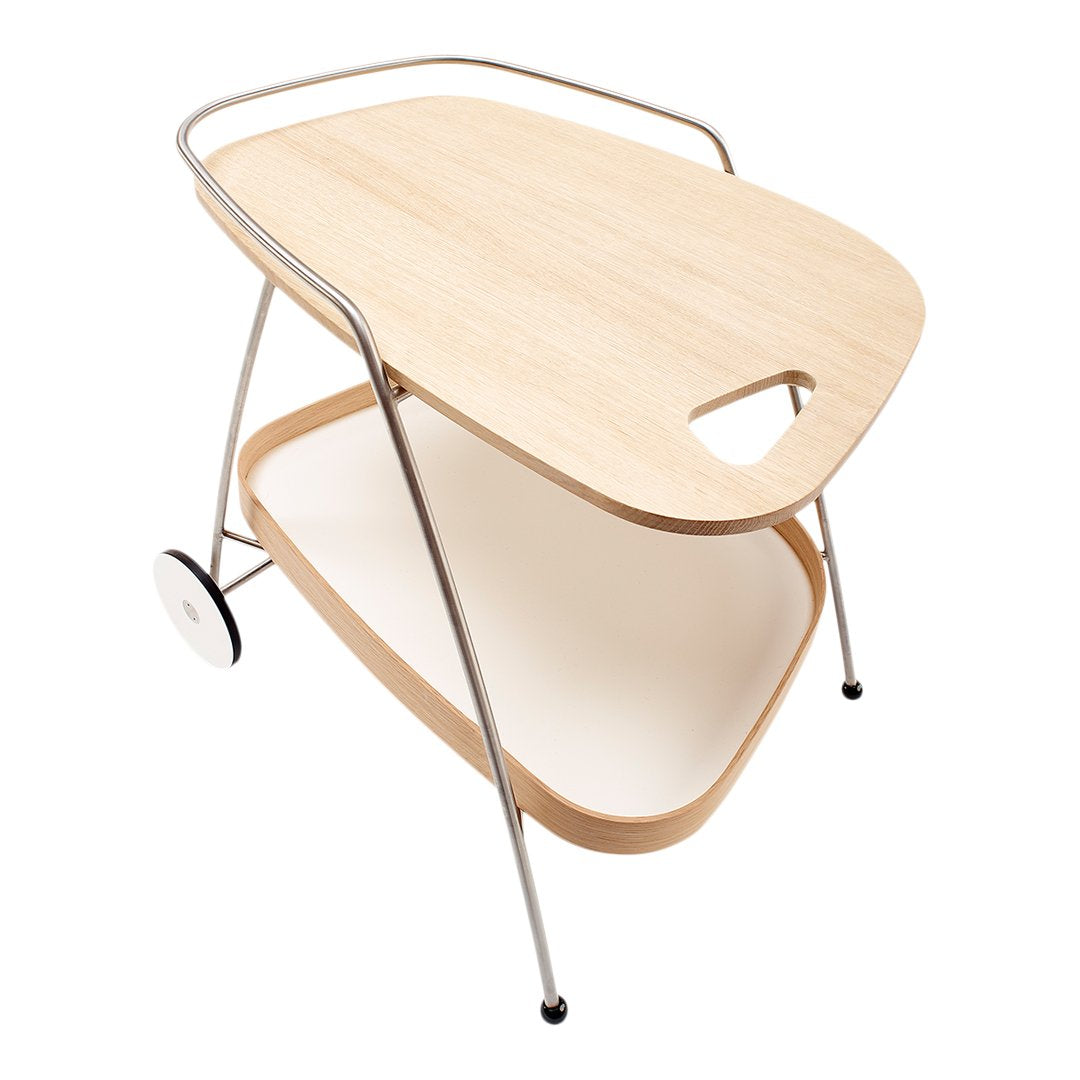 Nissen Gehl MDD AK700 Trolley Coffee Table - Modern Rolling Side Table for Living Room, Office & Cafe Use