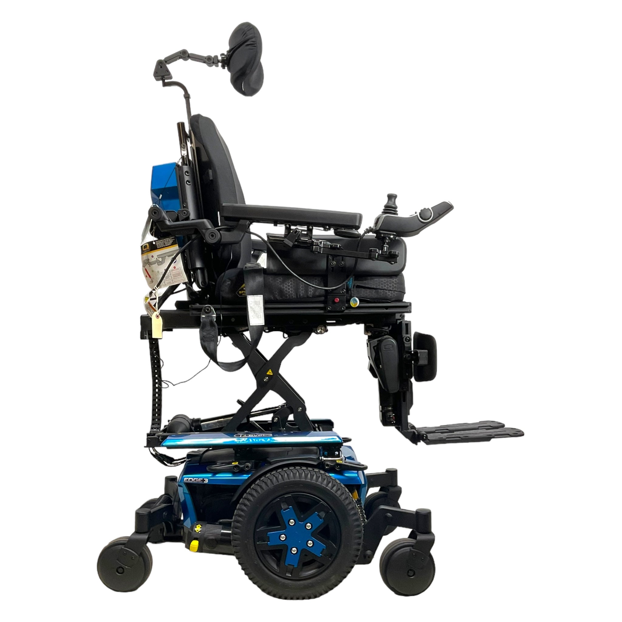Pride Mobility Quantum Q6 Edge 3 Power Wheelchair with iLevel Seat Elevation | 15 x 19 Inch Seat | 9 Mile Range | Lightweight & Portable for Indoor/Outdoor Use | Ideal for Seniors & Mobility Assistance