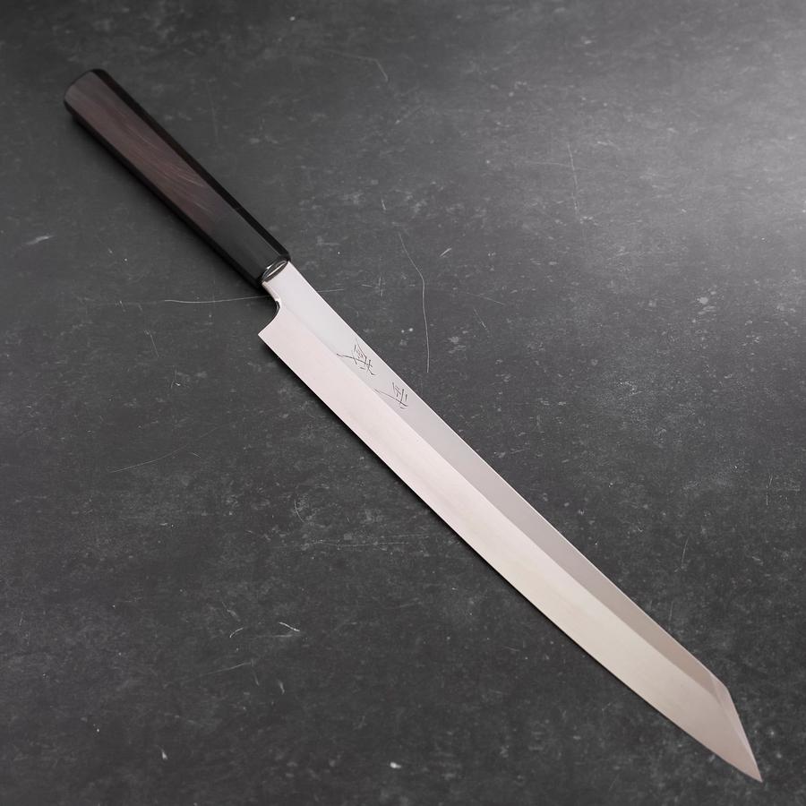 Premium Yanagi Kiritsuke Knife - VG-10 Stainless Steel, Mirror Polish, Buffalo Ebony Handle, 300mm - Perfect for Sushi, Sashimi & Japanese Cuisine
