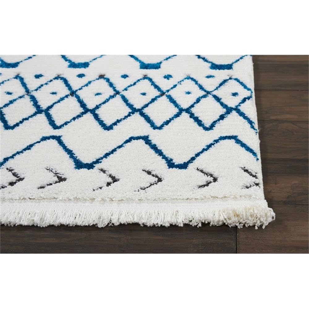 Nourison Kamala Moroccan White/Blue 2'2