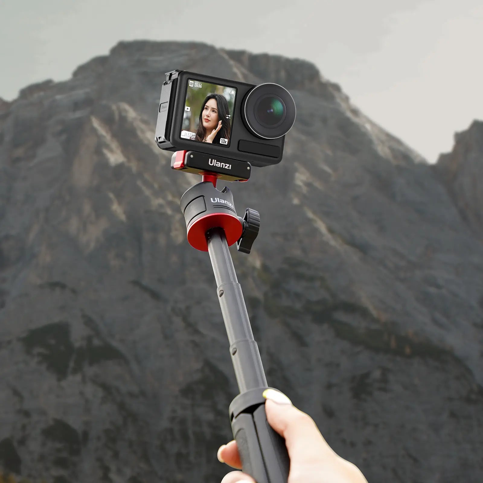 Ulanzi Magnetic Quick Release Tripod Mount for DJI Action 2/3/4 - 2829A Lightweight Travel Tripod for Vlogging, Action Camera & Smartphone Photography - Perfect for Outdoor Adventures, Travel & Content Creation