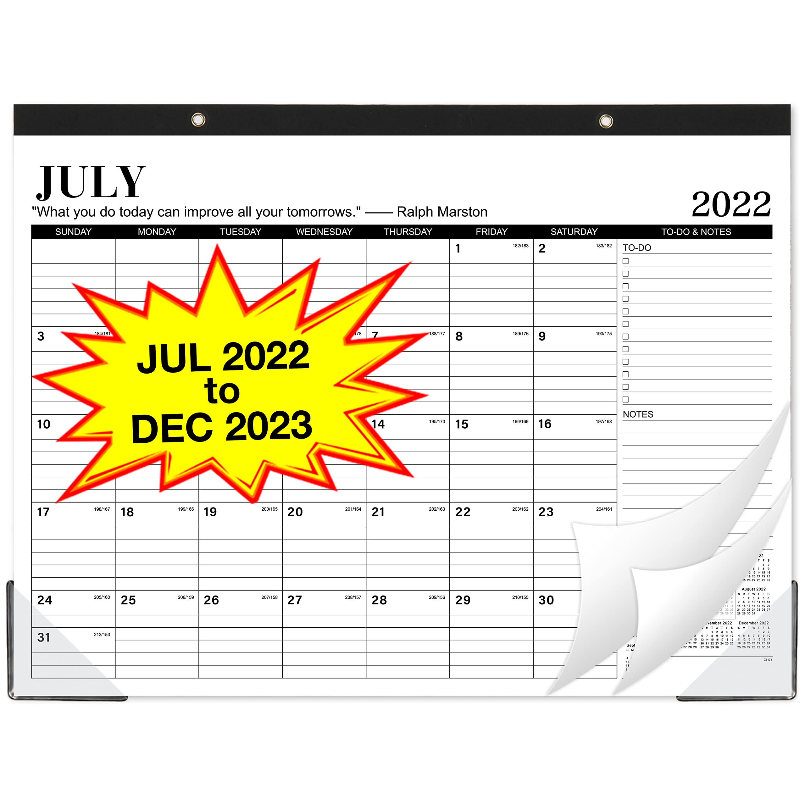 2022-2023 Large Desk Calendar | 18-Month Planner (July 2022 - December 2023) | 17