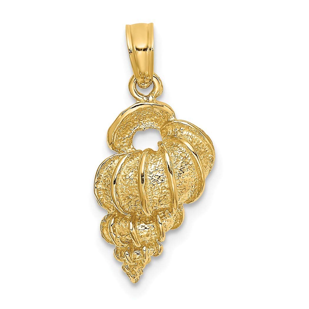 14K Gold Wentletrap Shell Charm Pendant Necklace for Women - Elegant Jewelry Gift for Birthday, Anniversary & Special Occasions