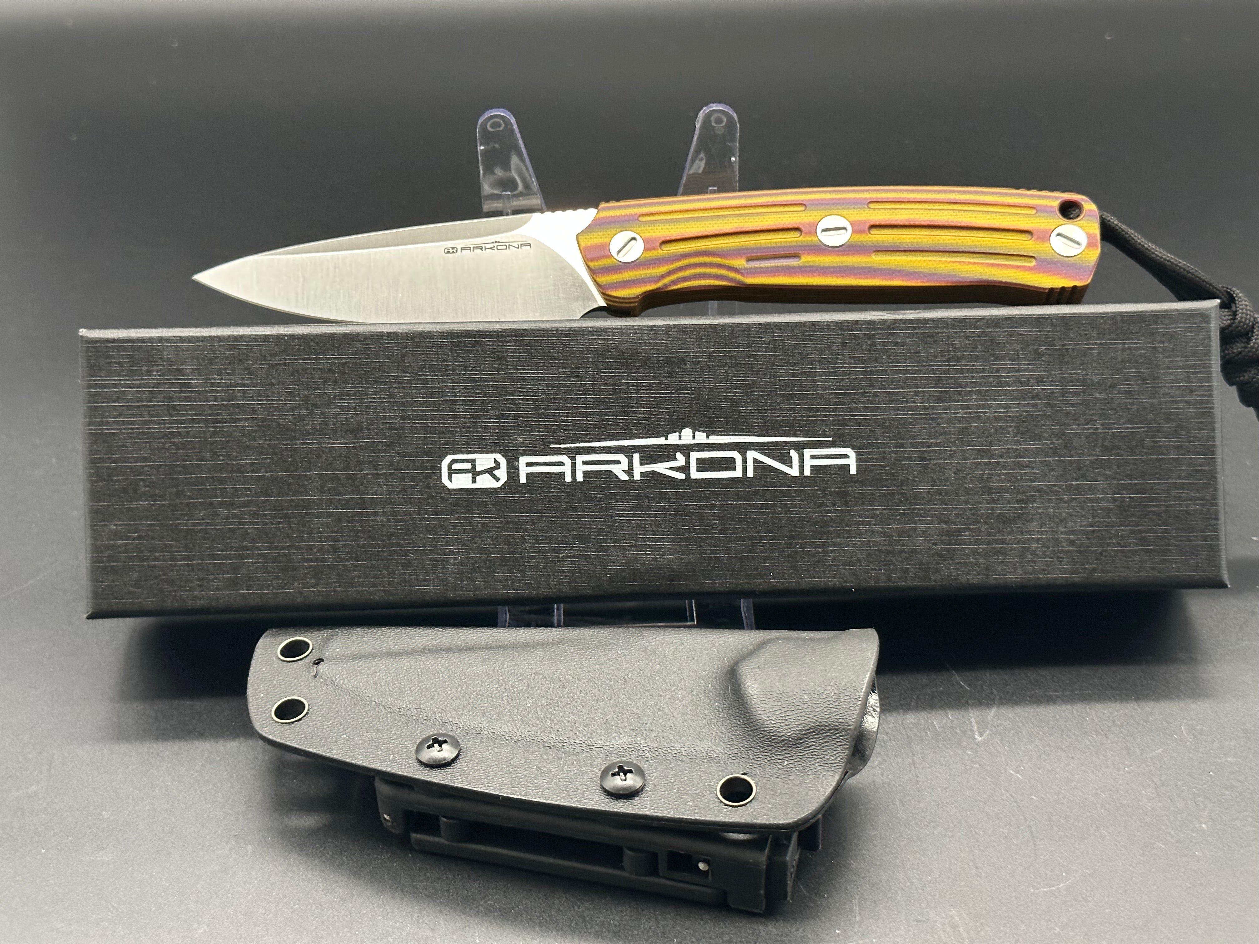 Arkona Nettle 2 Fixed Blade Knife - High Carbon Steel Survival Knife for Outdoor Camping, Hunting & Bushcraft