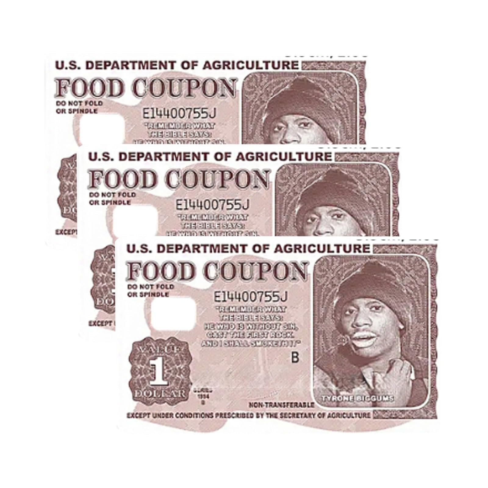 2024 Funny Tyrone Biggums Debit Card Stickers (3-Pack) - Waterproof & Scratchproof Credit Card Skins for Food Coupons & Everyday Use - Perfect for Grocery Shopping, Dining Out & Online Purchases