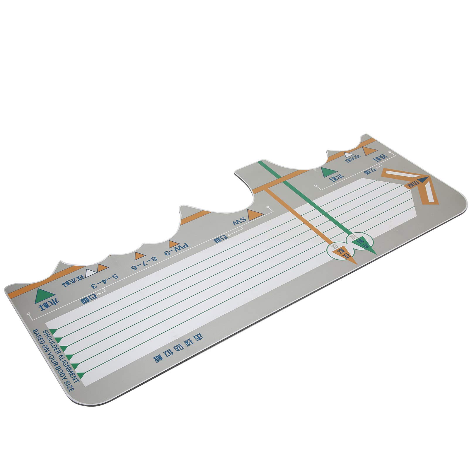 Golf Swing Training Mirror Board - Heat Resistant Aluminum & Plastic Panel with Crack-Resistant Design - Perfect Gift for Golfers, Husband & Dad - Improve Swing Position & Practice at Home/Driving Range