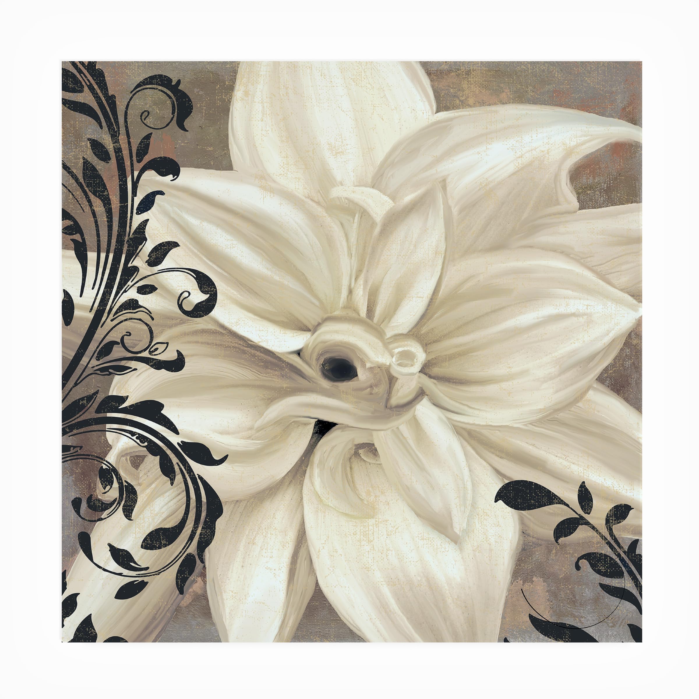 Color Bakery 'Winter White II' All-Weather Outdoor Wall Art Decor - Perfect for Patio, Garden, and Porch Decoration
