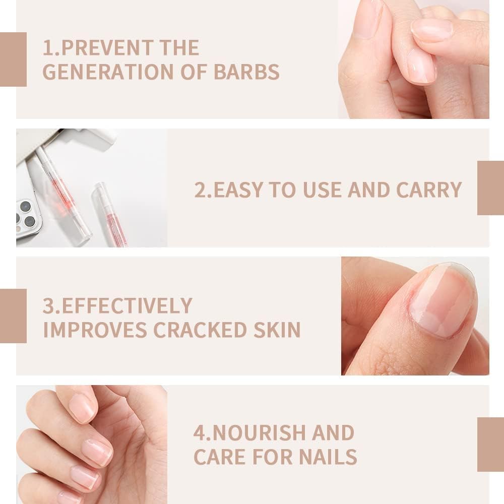 Huda Crush Beauty Cuticle Oil Pen - Nourishing Nail Care Treatment for Dry Cuticles & Hangnails, Essential Oil Infused with Multi Fragrances (3ml x 2 Pcs) - Perfect for At-Home Manicures, Travel & On-The-Go Nail Hydration