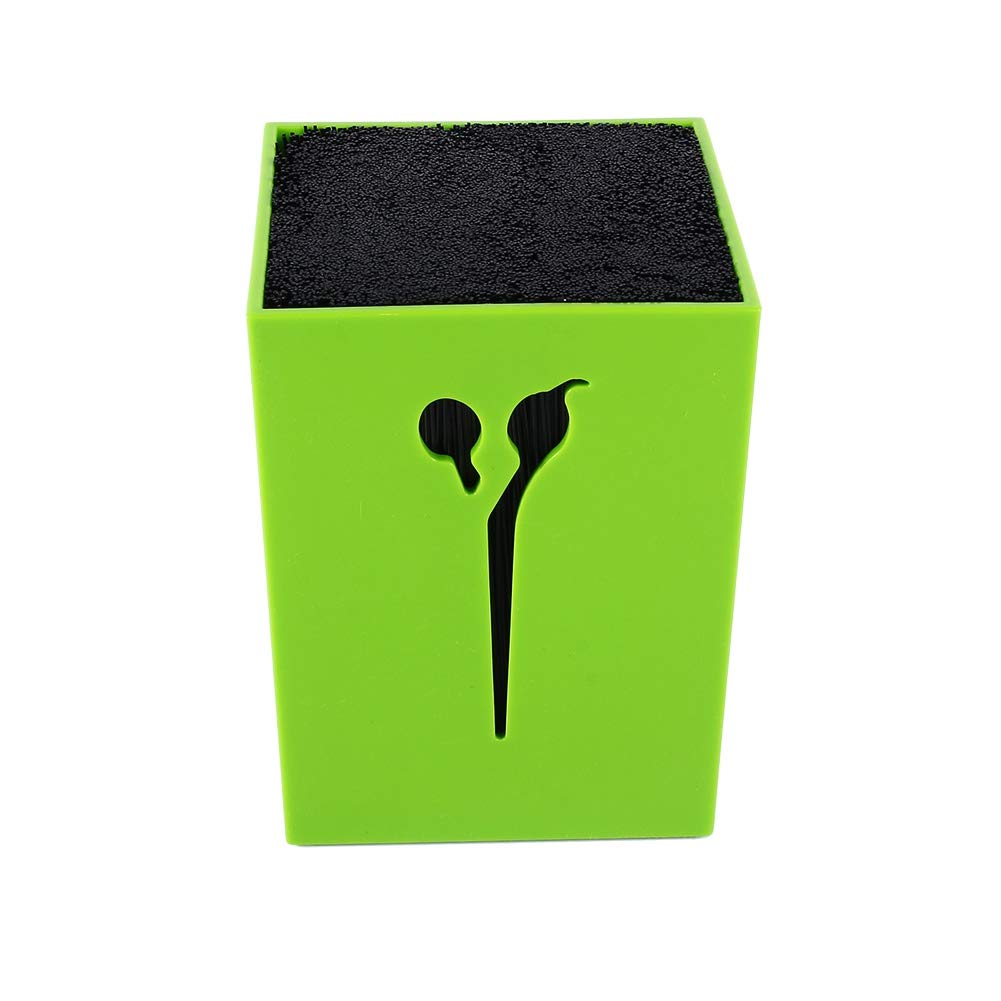 Professional Hairdressing Scissor Holder - Barber Scissor Storage Box with Protection Case, Green | Organize Salon Tools, Hair Cutting Accessories for Stylists & Barbers