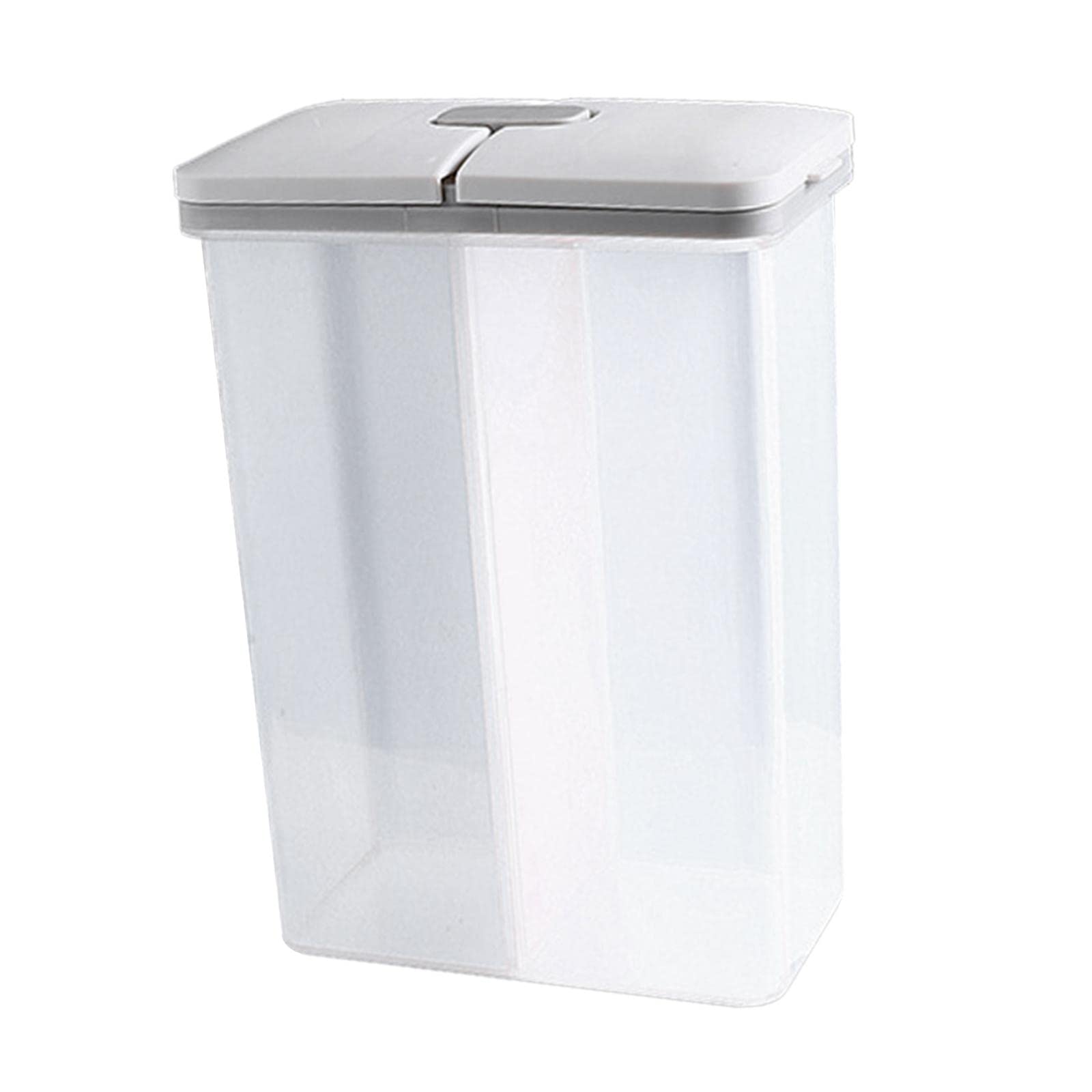 Bddalpke Airtight Food Storage Container - 2.5L Cereal Dispenser for Rice, Grains, Nuts & Dry Foods | BPA-Free Kitchen Organization | Pantry, Countertop & Office Snack Storage (Gray)