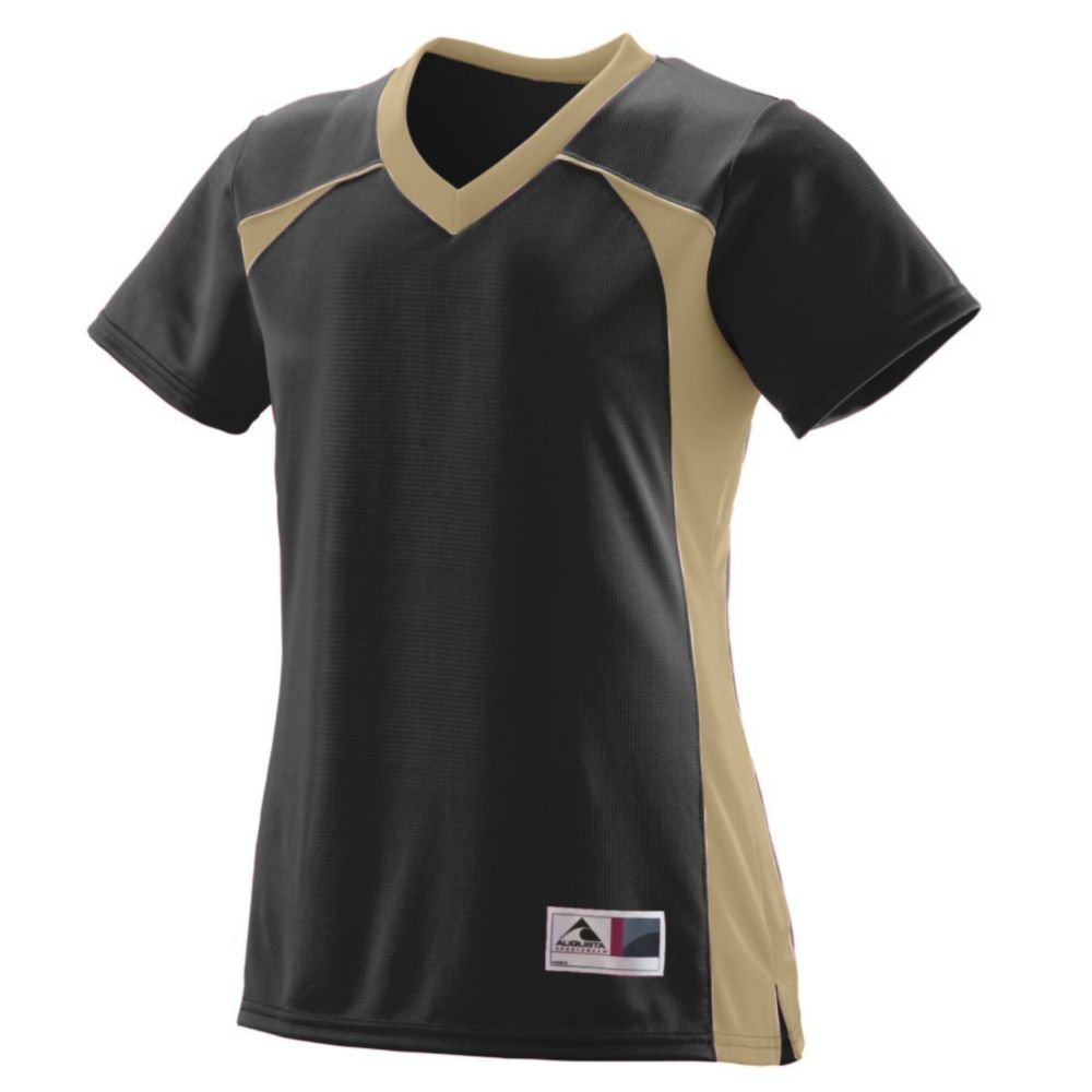 Augusta Activewear Girls Victor Replica Soccer Jersey - Breathable Youth Sports Uniform for Training & Matches