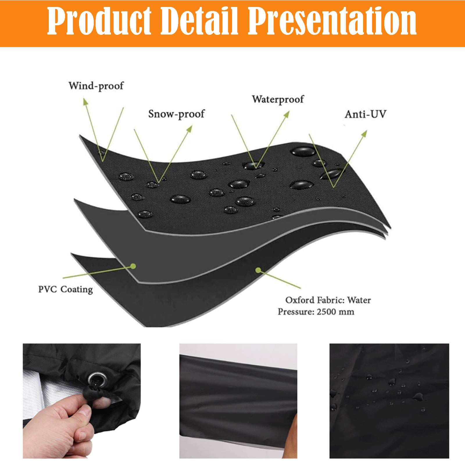 Waterproof Rectangle Patio Furniture Covers 130