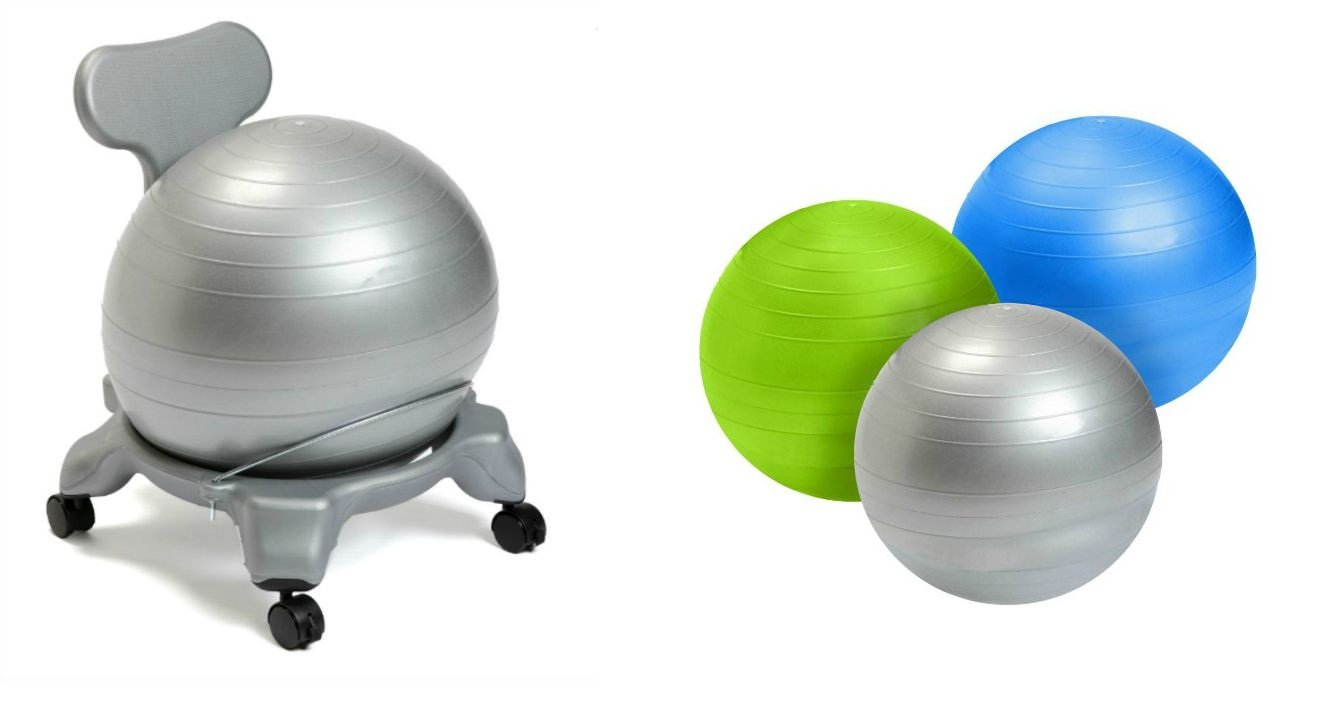 AEROMAT Kids Ball Chair - Green Balance Ball Chair for Active Sitting, Classroom & Home Use - Improves Posture & Focus for Children - Perfect for ADHD, Sensory Needs & Study Areas