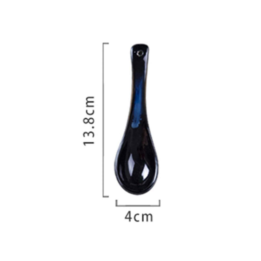 Premium 2-Pack Asian Chinese Won Ton Soup Spoons - Ceramic Ramen Noodle Spoons, Durable Melamine Soup Spoons for Home & Restaurant Use - Perfect for Pho, Ramen, Udon, and Asian Noodle Soups