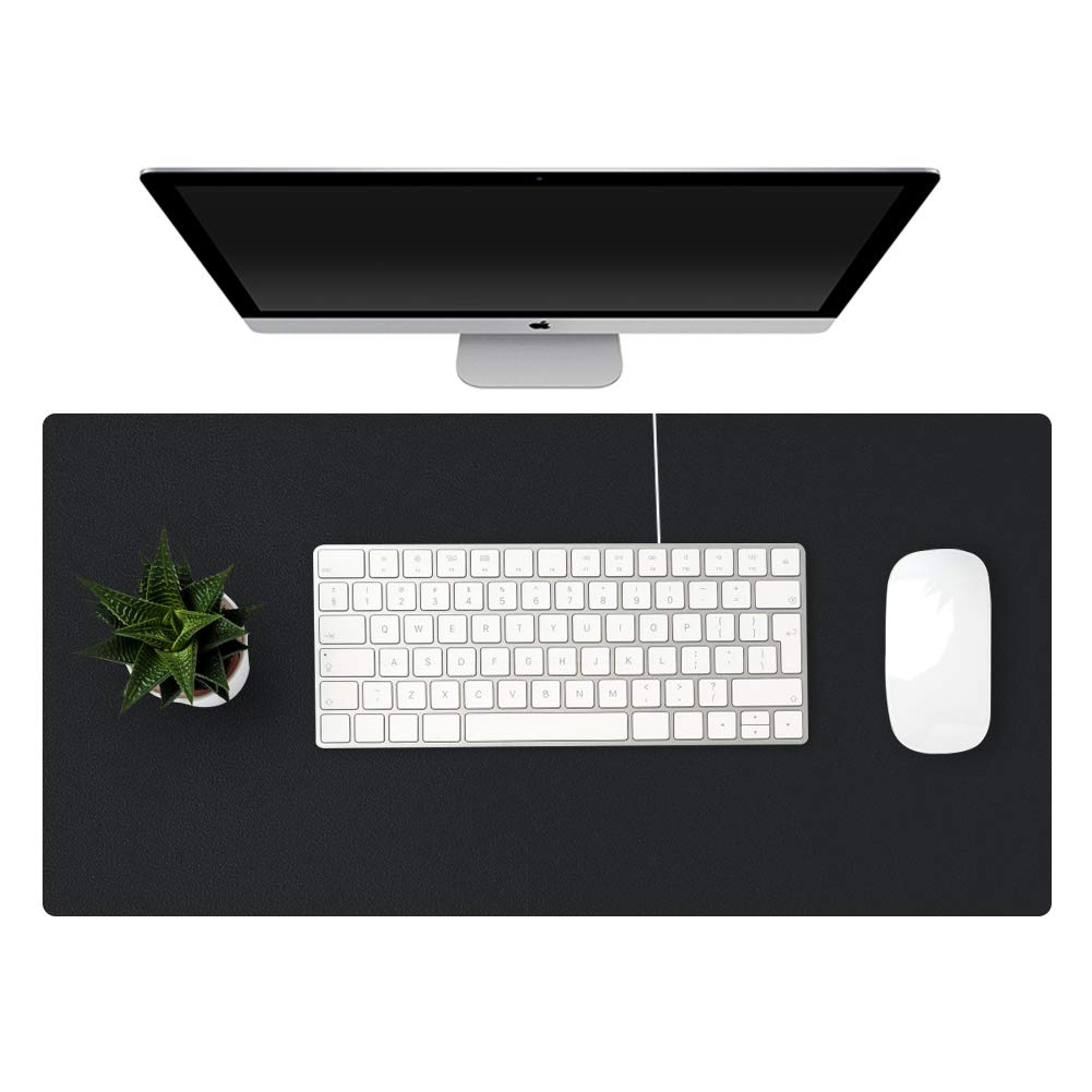 KINGFOM Large PU Leather Desk Pad - 35.4