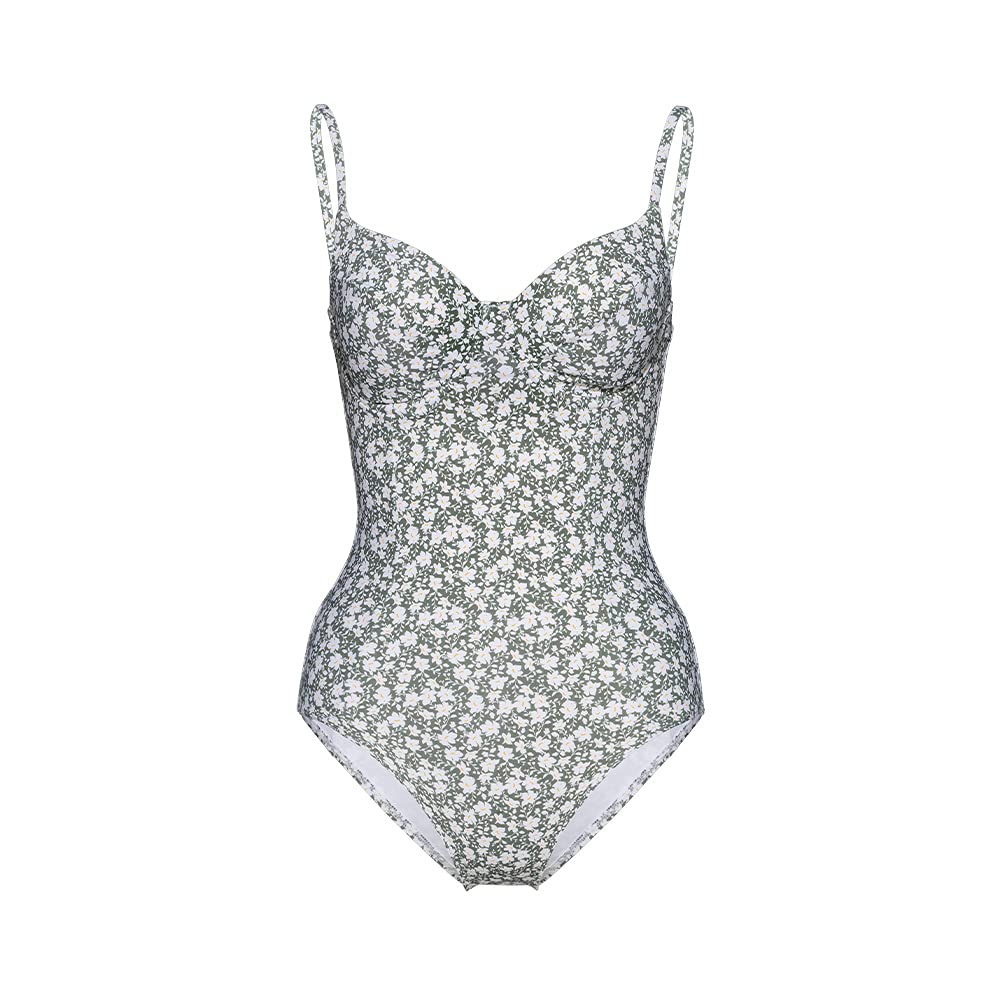 ATLANTIC BEACH Women's Textured One Piece Swimsuit - Tummy Control Bathing Suit for Women - Perfect for Beach Vacations, Pool Parties & Summer Getaways
