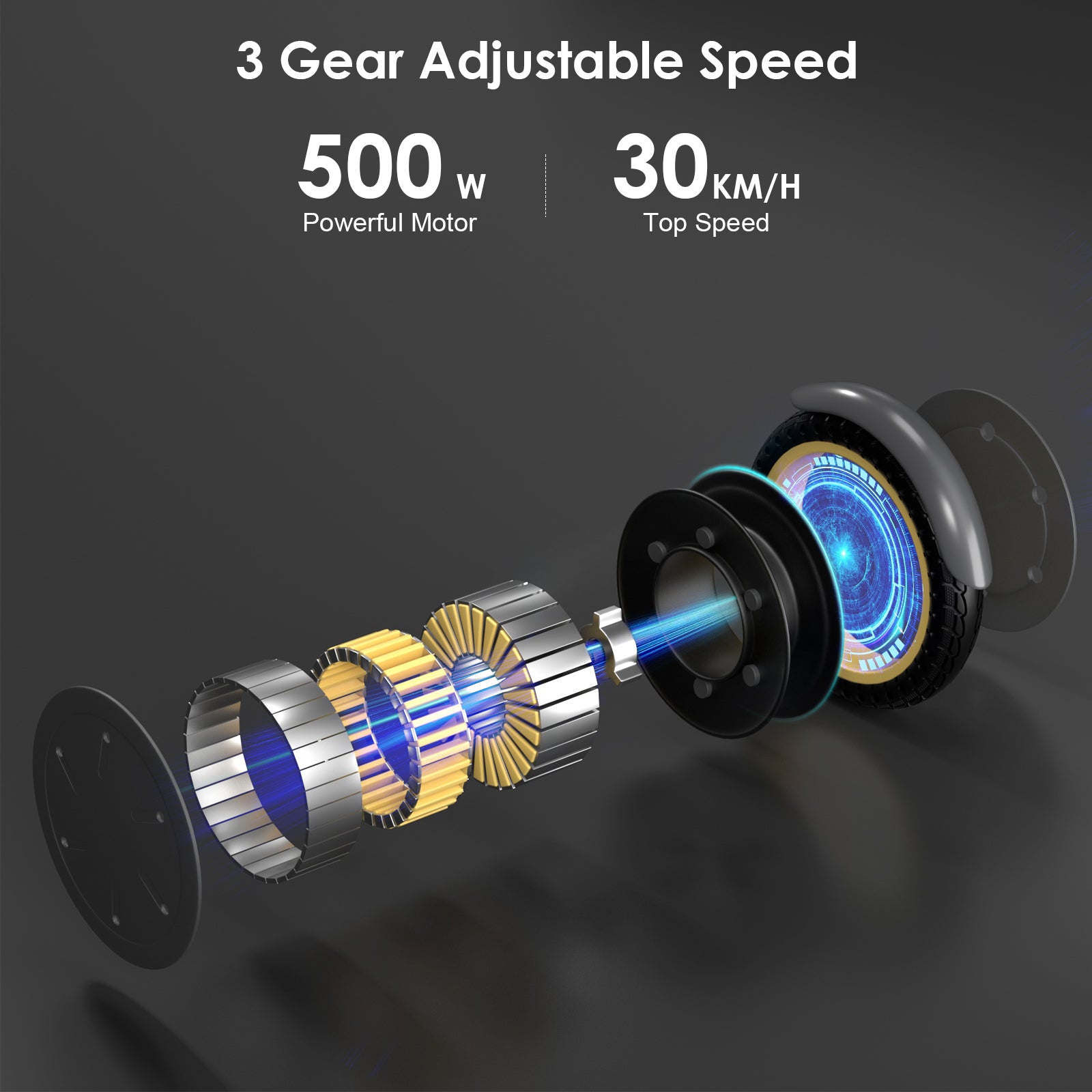 10 MAX Electric Scooter with Seat - 500W Motor & 10AH Long Range Battery (60KM Commute) - Perfect for Urban Travel, Campus Commuting & Last-Mile Transportation