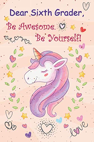 Awesome Unicorn Notebook - 110 Pages, 6x9 Composition Book for 6th Graders | Perfect Back to School Gift for Boys & Girls | Encouraging Self-Expression & Creativity | Great for Journaling, Note-Taking & School Projects
